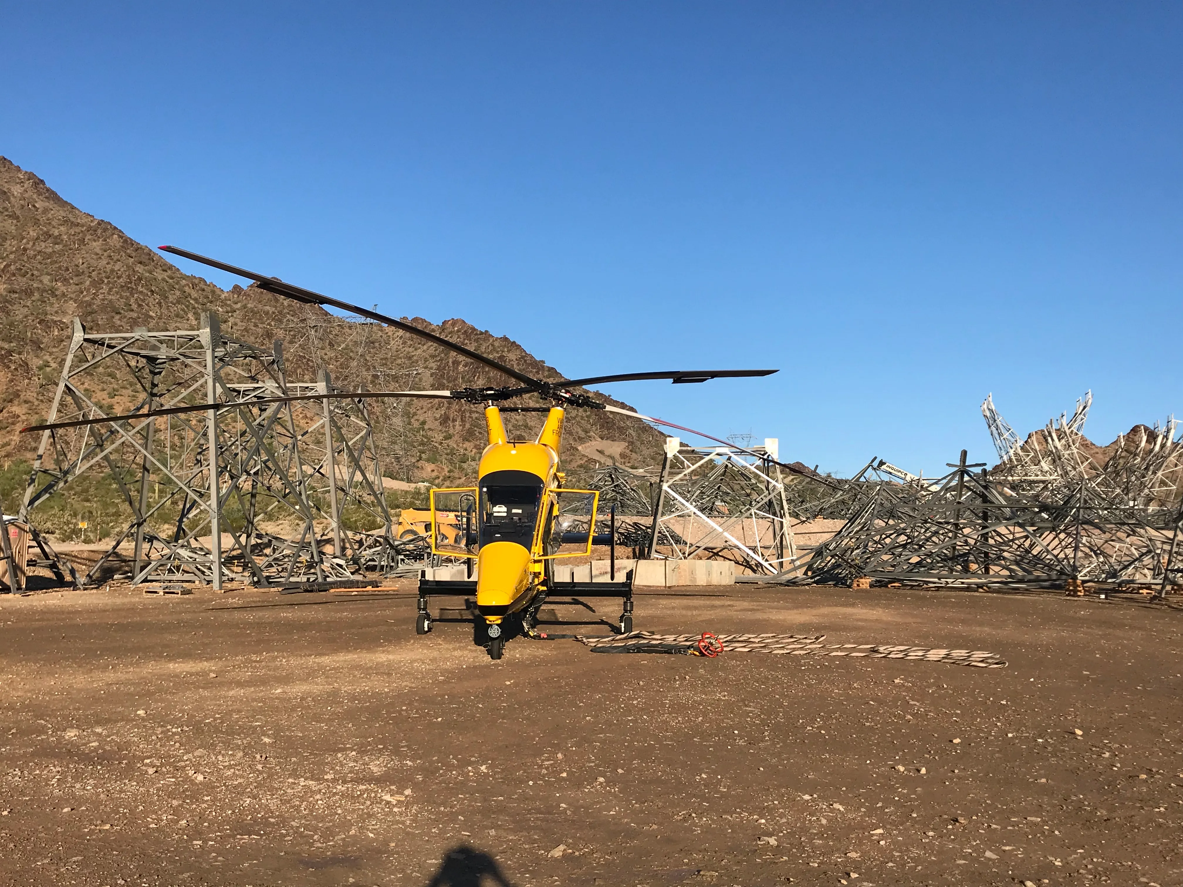 Utility construction with Helicopter Express